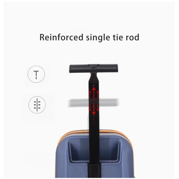 Aluminum Telescopic Rod Professional Badminton Storage Trolley Suitcase with Custom Zipper and Eco-Friendly Hard Shell