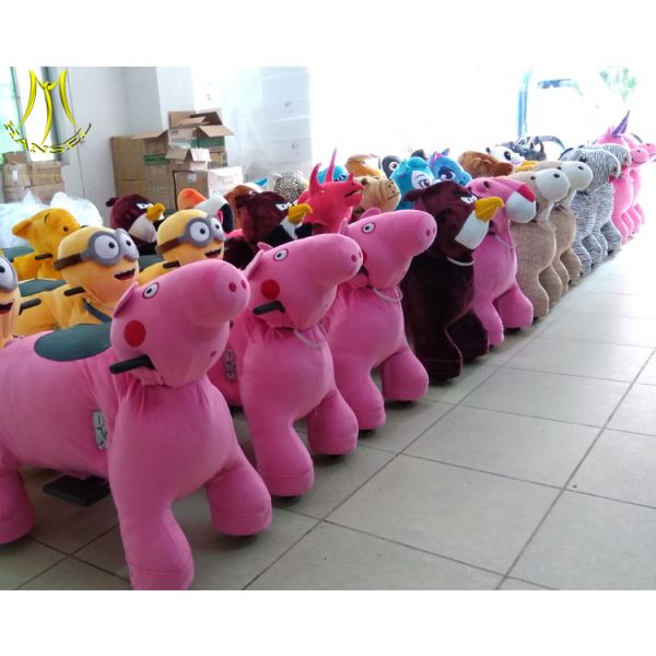 Hansel amusement park games electric riding panda machine used kiddie rides for sale