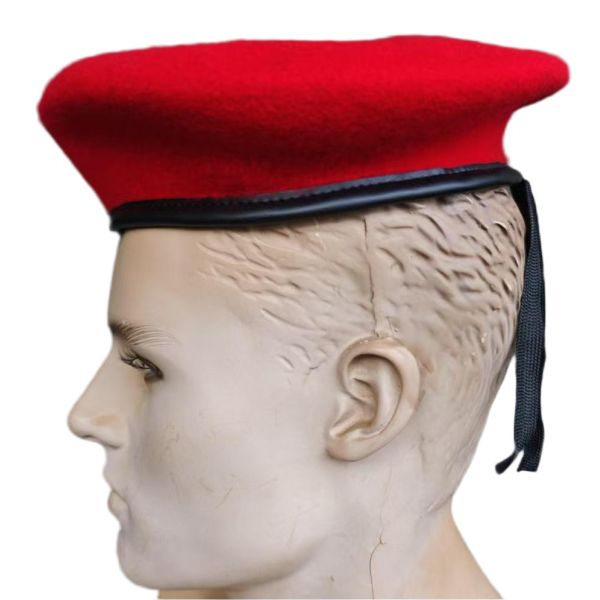 Custom Military Beret 57cm Head Circumference Tactical Red Cap