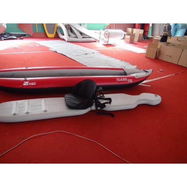 Two Person Inflatable Sea Kayak 388 Cm PVC Fabric With Removable Floor
