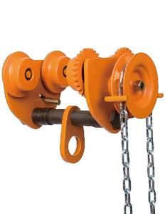 China 10 ton Chain Fall Trolley Hand Plain Trolley With Chain for Hoist travelling on sale
