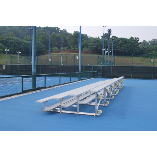 Aluminum Outdoor Metal Bleachers with 2050mm/4068mm Length 1620mm Width and 656mm Height for Stadiums