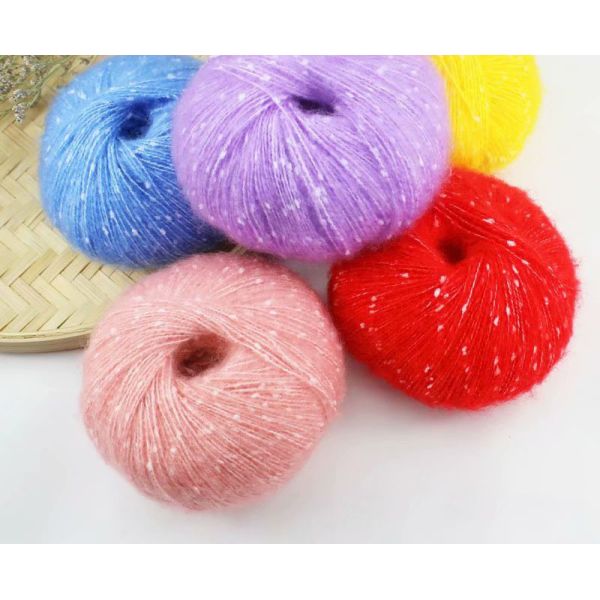 Anti Bacteria Durable Mohair Acrylic Blend Yarn , Breathable Wool And Silk Blend Yarn