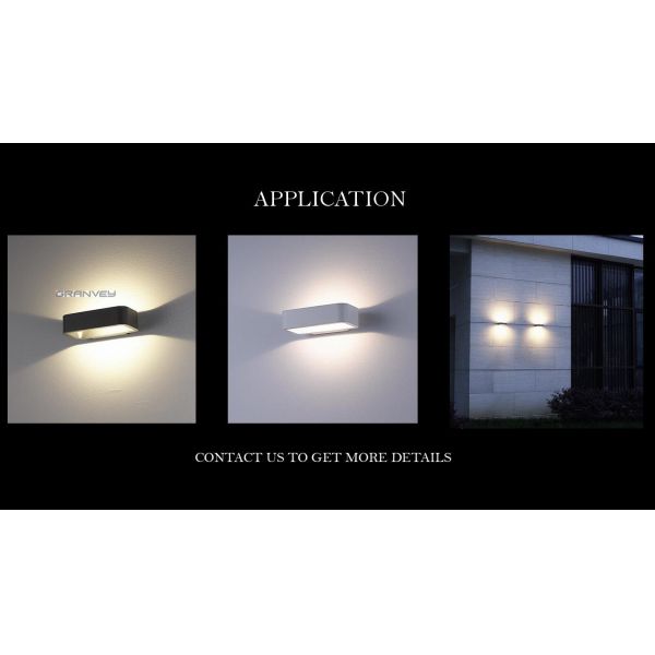 Modern Ip65 Waterproof 5W LED Outdoor Wall Lights Mounting With Square Shape