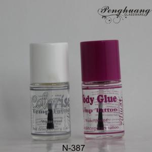 Nail Polish Containers And Glass Bottle With Palsical Caps