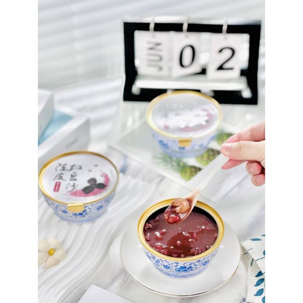 Instant Tangerine Peel Red Bean Soup Traditional Chinese Sweet Dessert Healthy No-Additive Nourishing Food