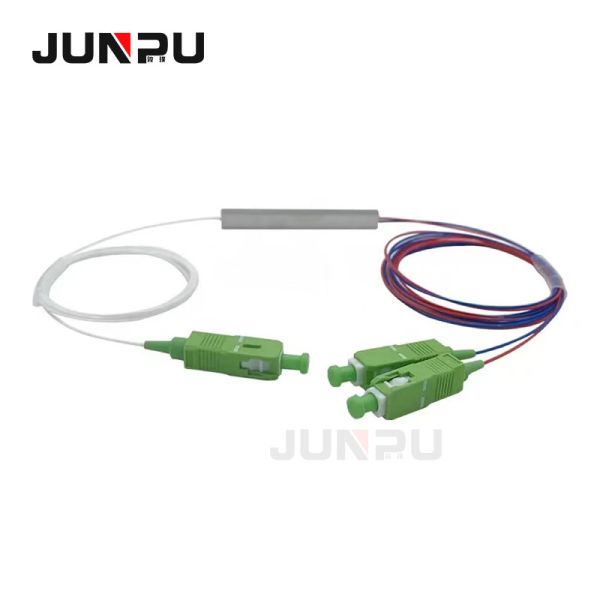 FTTH 1x2 1x4 1x8 1x16 PLC Fiber Optic Splitter With Mini Steel Tube 1M 3M 5M