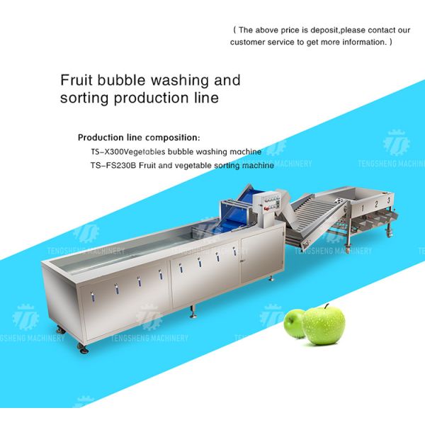 Multifunction Fruit And Vegetable Processing Line Automatic Washing And Sorting Machine