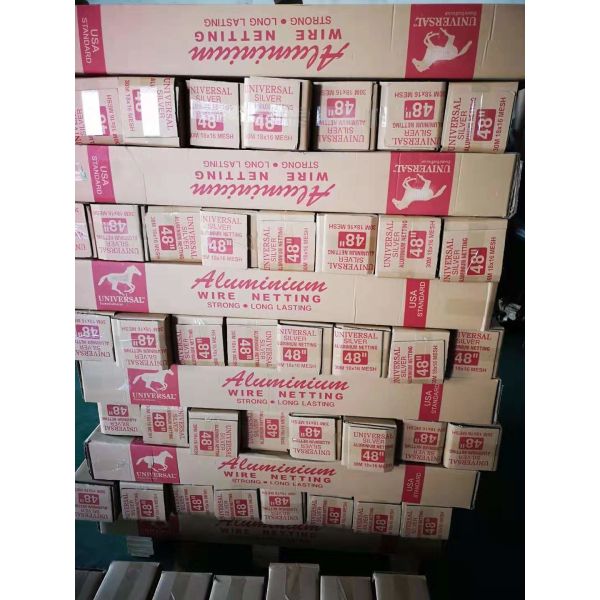 Wrapped 1.2m Width Weave Wire Mesh 0.20mm Diameter Aluminum Wire Mesh Screen