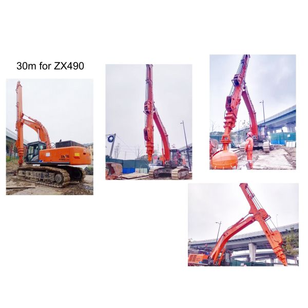 Grapple Excavator Telescopic Arm Digging Deeper Long Reach 30M