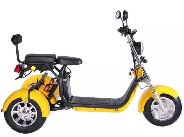 Off Road 3 Wheel Electric Scooter Street Legal For Adults 1000w 1500w 60v Lithium Battery