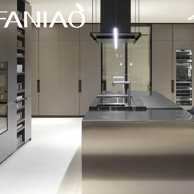 Smart Stainless Steel Kitchen Cabinet Interior Design Custom Metal Aluminium Kitchen Cabinet For Middle East