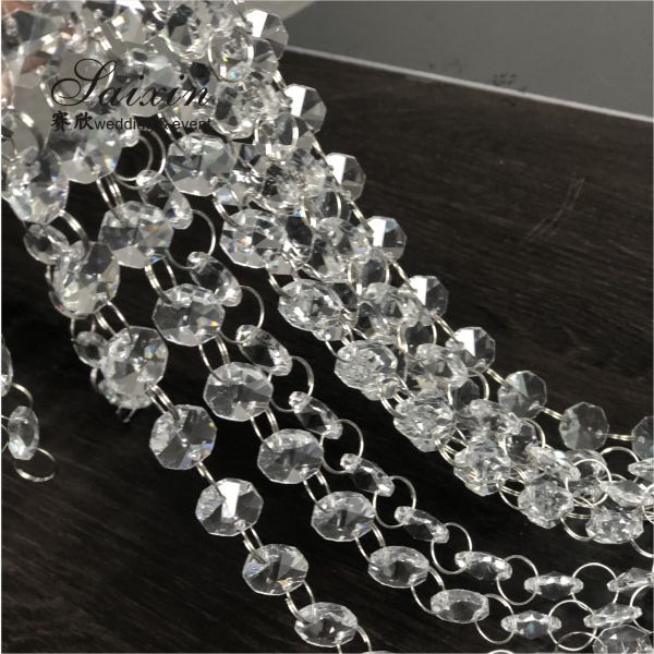 30-40mm Faceted Cut Clear Glass Crystal Ball Prism Pendant Hotel Decoration Beautiful Crystal Accessories