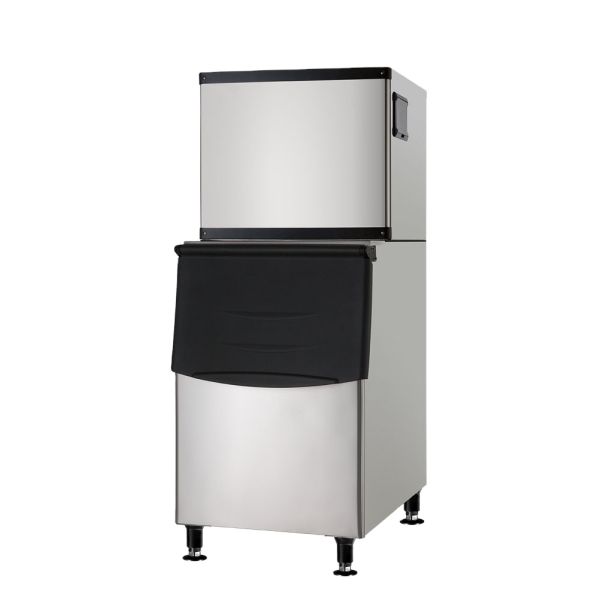 Commercial Home Business Block Ice Maker 125kg Automatic Cube Machine LED Supermarket Use Single-Temperature Home Refrigerator