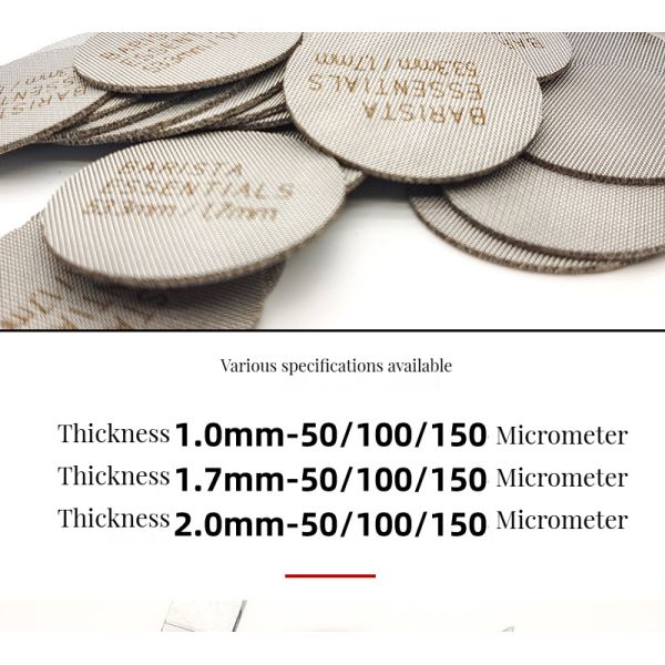 Customized Size Stainless Steel Coffee Filter 58mm Size Mesh Surface Tea Stocked Milk