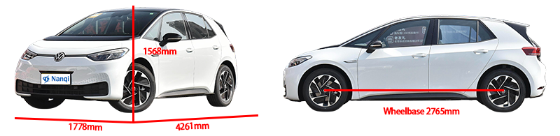 Adult 4 Wheel Volkswagen VW ID.3 Sedan EV Cars New Energy Vehicles