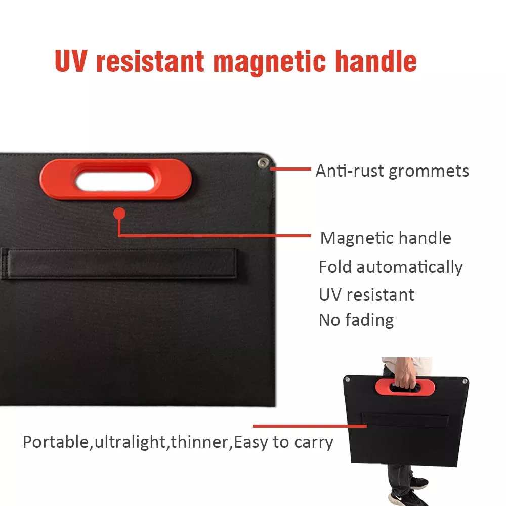 Portable 100w 80w 60W Foldable Solar Panel Waterproof Customized For RV Camping