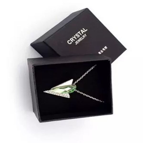 bespoke crystal jewelry lid and base gift box crystal packaging paper box