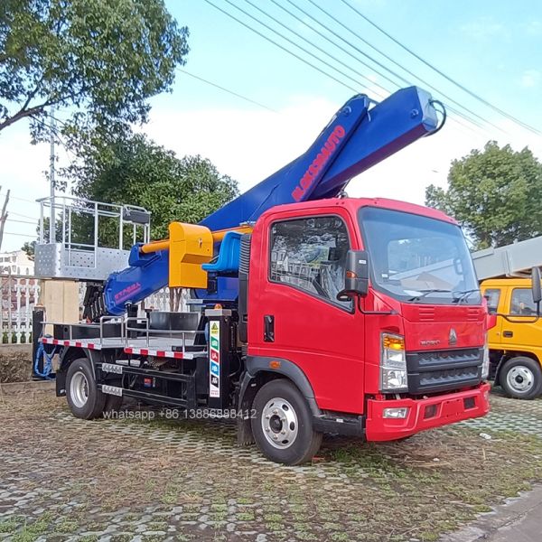 China CE/ISO Certified 4*2 30m Hydraulic Manlift Reach for Solar Farm Installation in Arid Regions