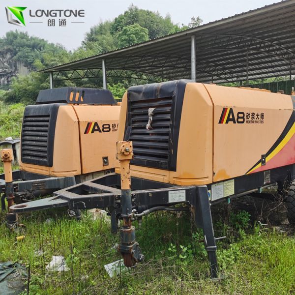 1420 Mm Used Concrete Trailer Pumps , City Concrete Pump 450L