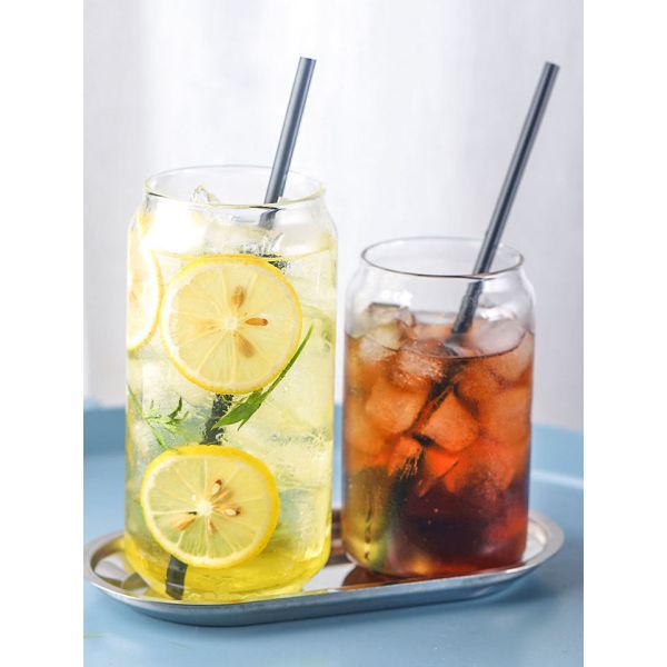 350ml 500ml Glass Drink Tumbler Cup Juice Beer Can Cola