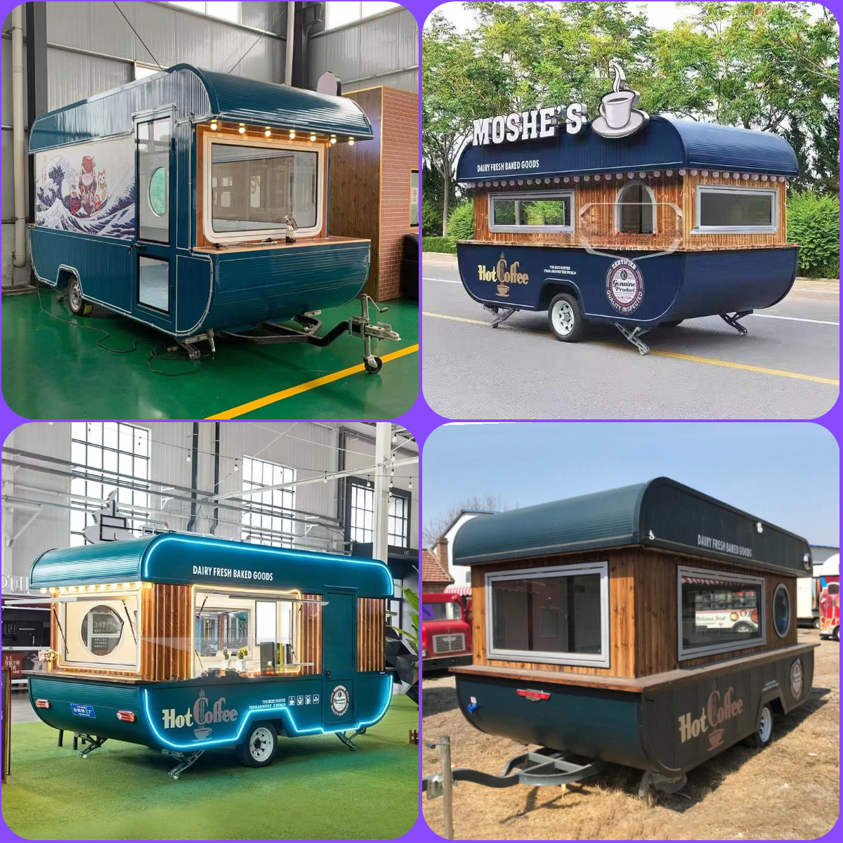 Modern Design Used Food Cart Trailer with 1.5KW-4.5KW Power