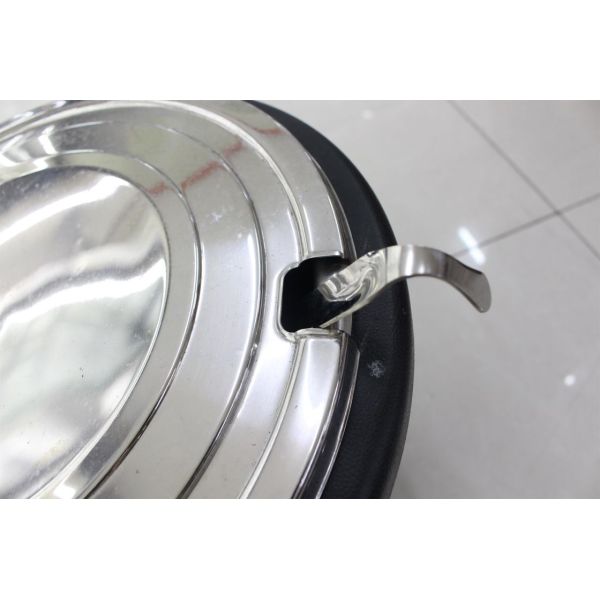 Black Color Electric Soup Warmer / Stainless Steel Cover Single Phase 220V Volt