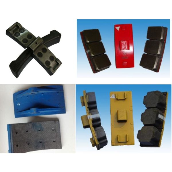 Cast Iron Color Rail Parts High Phosphorus Railway Brake Shoe