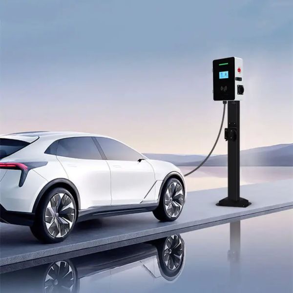 Cheap Single Gun Type2 7 Kilowatts Wall Mounted EV Charging Station LCD Screen Display for sale