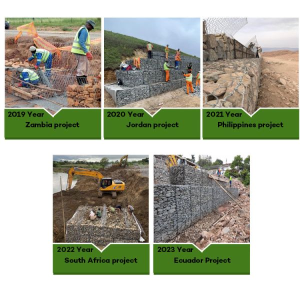 Gabion Basket Box Stone Cage Fenc Mesh River Bank Protection Wall Woven Gabion 2*1*1m 3*1*0.5m 400*100*100mm Gabion Wire