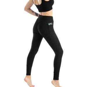 Elastic Fitness Gym Seamless Butt Lifting Leggings With Pocket
