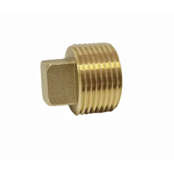 1/2inch NPT Solid Brass Pipe Plugs Fitting Square Head Rustproof