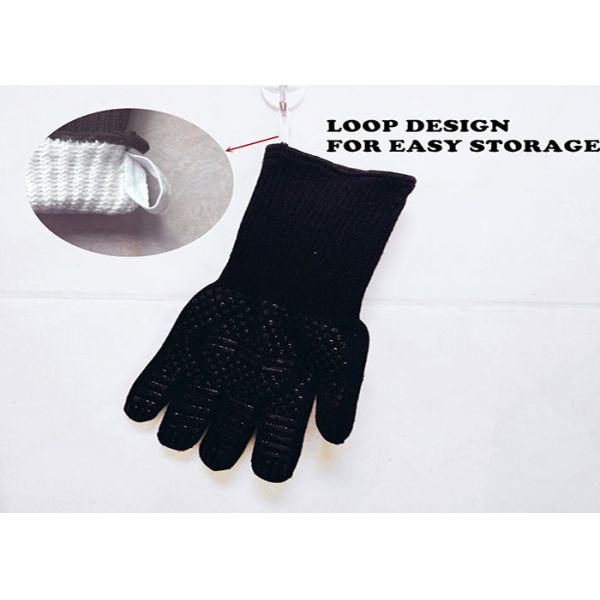 EN407 Heat Resistant Barbecue Gloves , Heat Resistant Protective Gloves