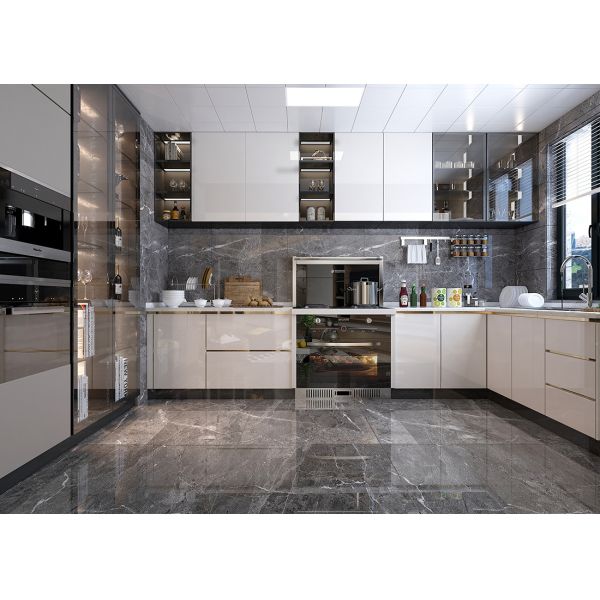 Solid Wood Kitchen Furniture Modular Kitchen Cupboard Cabinet Customized