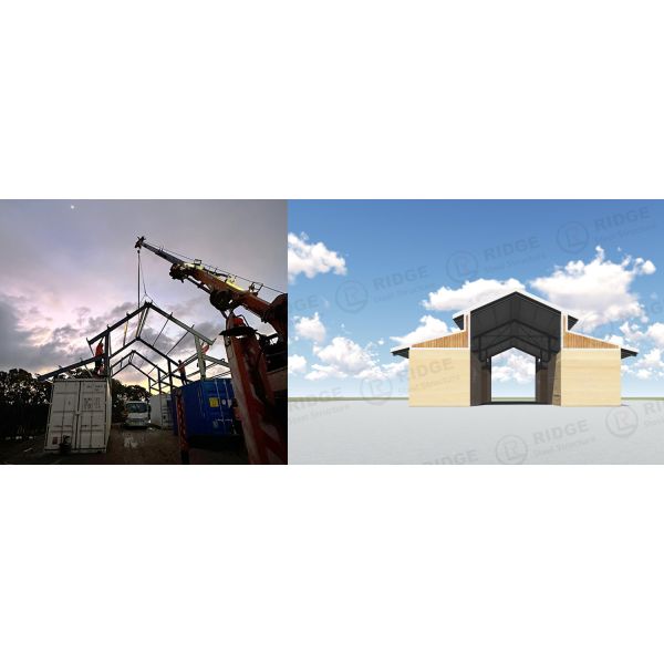 Light Steel Structure Industrial Steel Structure Frame Prefabricated Warehouse with Ventilation Frame Prefabricated Building