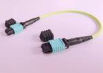 Male To Female MPO Patch Cable LSZH Material Crush Resistance For Communication
