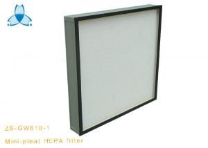 China Commercial Air Conditioner HVAC System H13 Hepa Panel Filter Mini Pleat HEPA Filter on sale