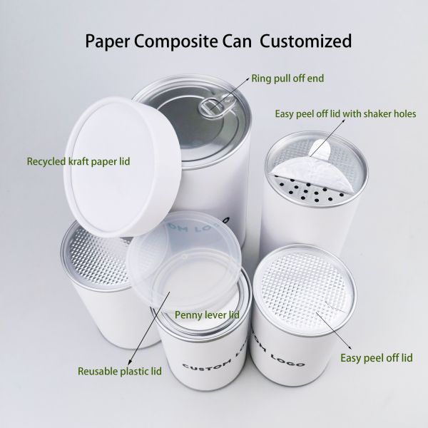 Wholesale factory price custom packaging protein kraft paper jar packaging