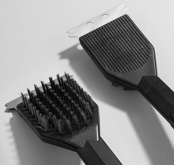 Cleaning Brush BBQ Stainless Steel Cleaning Derusting Brush BBQ Oven 3-in-1 Brush