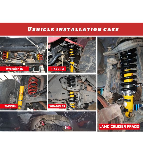 9 Step Adjustable Foam Cell Shock Absorber with 18mm Hard Chromium Piston Rod and 40mm Cylinder Piston for Off-Road Vehicles