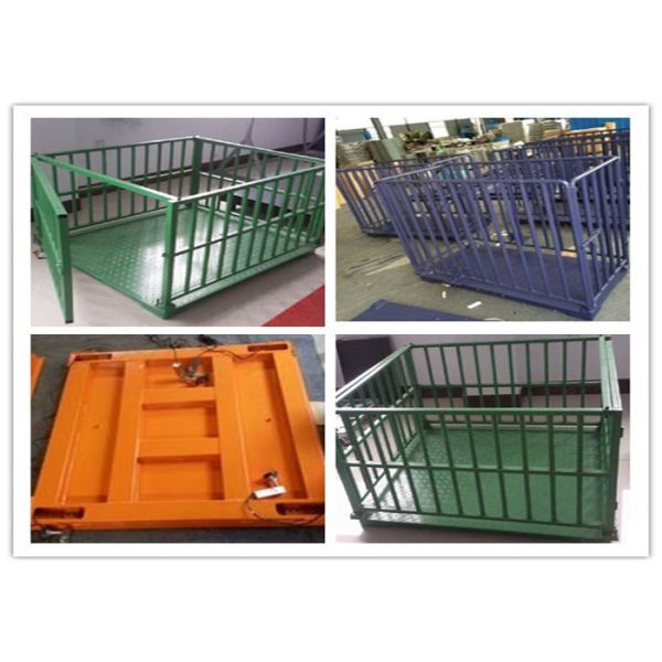 Carbon Steel 1t 2t 3t Livestock scale, cattle Weighing Scales For horse Pig Cow Sheep with hot galvanized fence