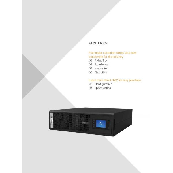 Industrial Vertiv Liebert ITA2 5KVA 20KVA Online Double Conversion UPS for Networking