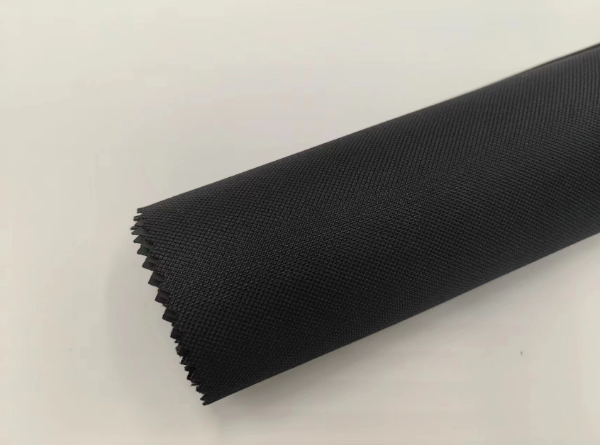 600D RPET Fabric Plain 58/60 Width 300gsm Eco Friendly Textiles With PVC Coated