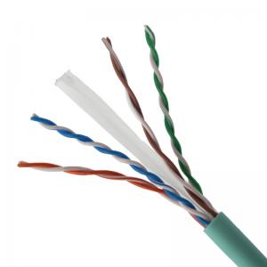 Quality Network Data Supply 4 Pair 23awg CAT6 UTP Lan Cable Color coded PE Insulation wholesale