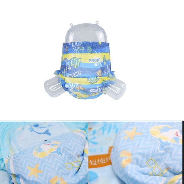 Pearl Cotton Topsheet Disposable Swim Diapers Size 2 Private Label