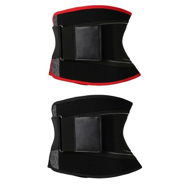 red and balck Leather Belt Neoprene Sweat