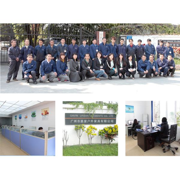 Leisure Plastic Wood Bench , Recycled Garden Bench With Two Dividers