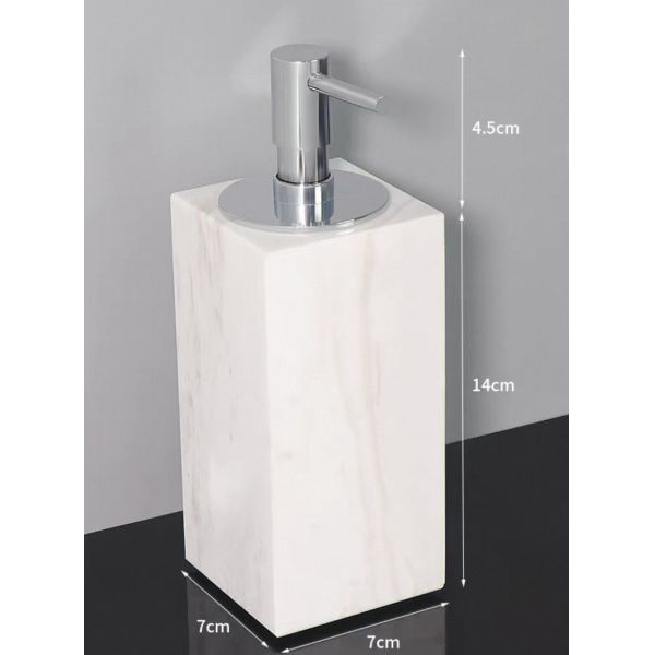 Natural Marble Liquid Soap Dispenser Modern Style Elegant For Bathroom