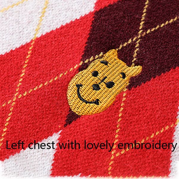 Stylish Pullover Parent-Child Sweater with Long Sleeve and Embroidery Accents for Winter season