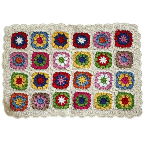 Y-F 40*40 Throw Handknit Cable Holiday Cotton Blend Beach Cottage Cozy Hygge Chic Home Decor Blanket